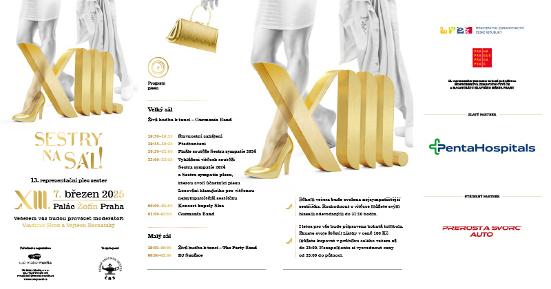 XIII. reprezentační ples sester Sestry na sál!

